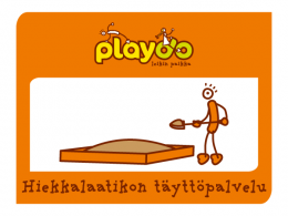 playsafe, ulkoleikkivälineet, leikkiturvallisuus, palvelu, hiekkalaatikko